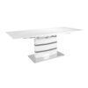 Leona Dining Table Extended Grey Pillars