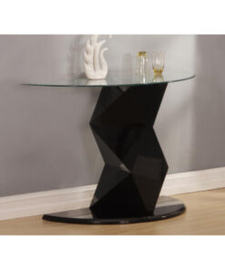 Rowley Black High Gloss Console Table aucimoxa x