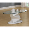 Rowley White High Gloss Coffee Table ddyuvg