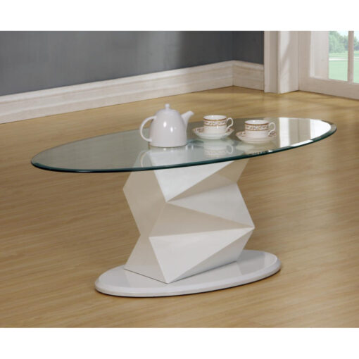 Rowley White High Gloss Coffee Table ddyuvg