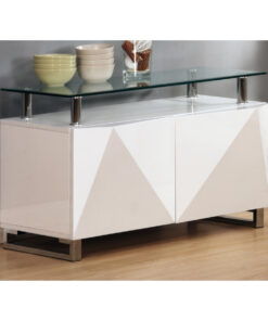 Rowley White High Gloss Sideboard Door mlvflbk