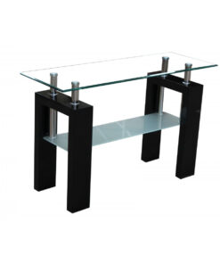 Telford Console Table Black qbvryn