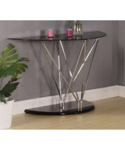 Uplands Black Console Table bqvnz