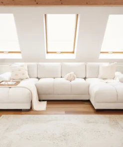 Azzuro Sofa Cream U Shape Corner Hero Slider High Res