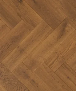 WH Cognac Oak Herringbone Top Down ndcd