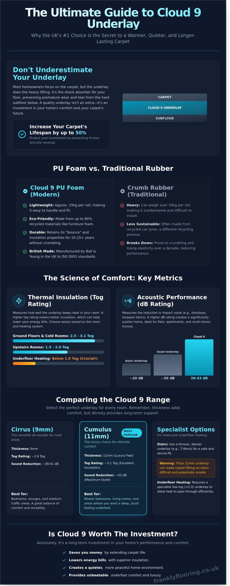 Cloud 9 Underlay: Is It Really the Best Choice for Your Home? - Infographic