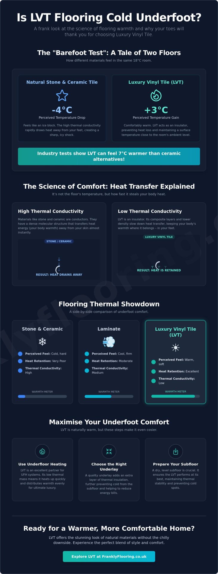 Is LVT Flooring Cold Underfoot? The Frank Truth About Winter Comfort