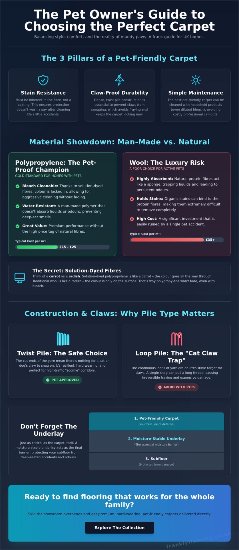 Pet Friendly Carpet UK: The Frank 2026 Guide to Paws and Piles