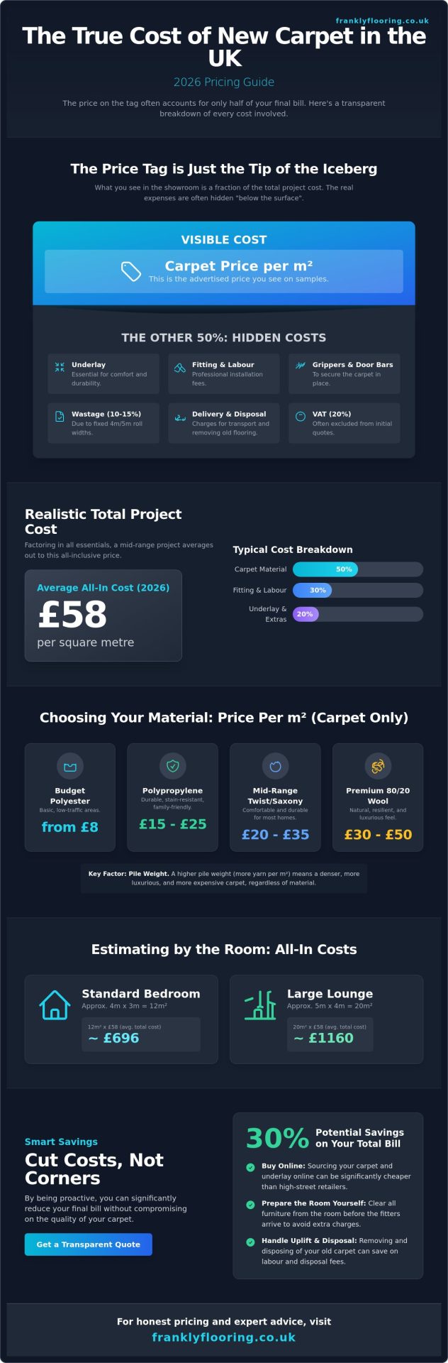 How Much Does New Carpet Cost in the UK? 2026 Price Guide