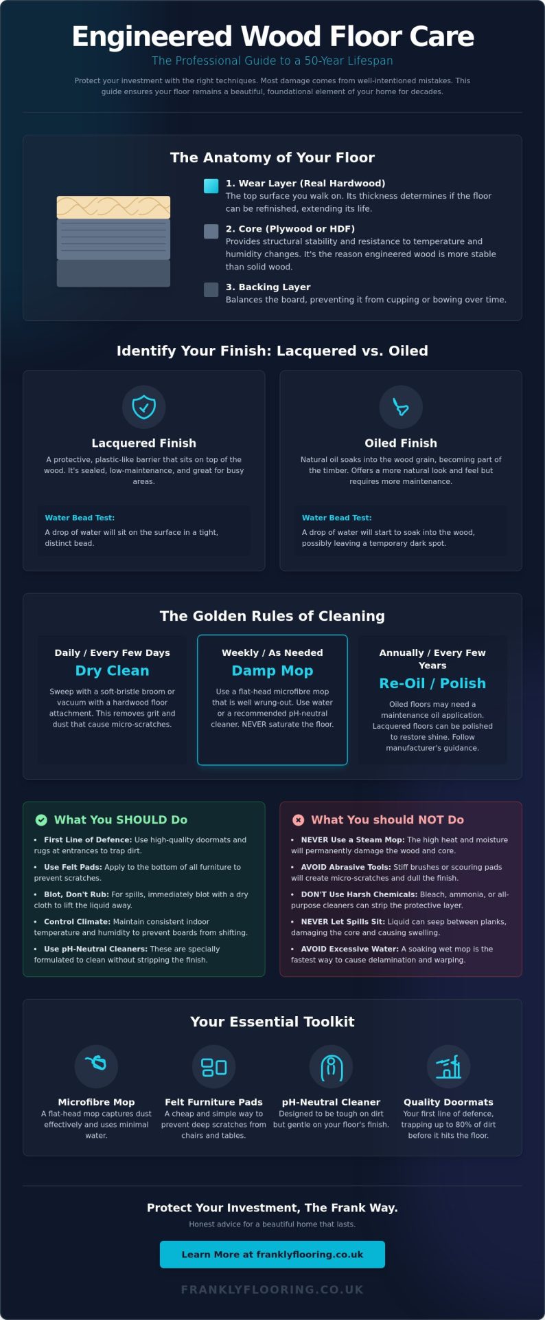 How to Care for Engineered Wood Floors: The Frank 2026 Maintenance Guide