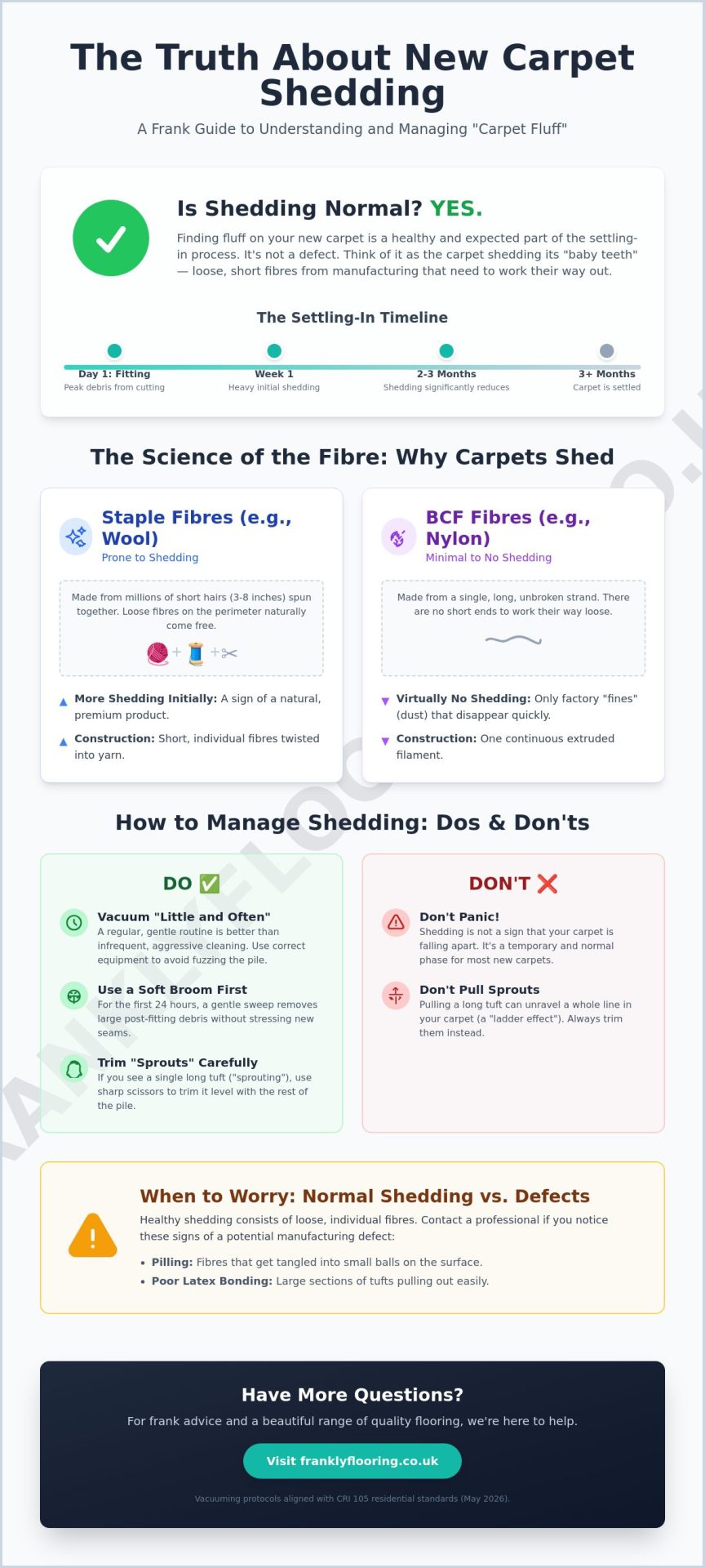 How to Stop a New Carpet From Shedding: A Frank Guide to Managing Fluff