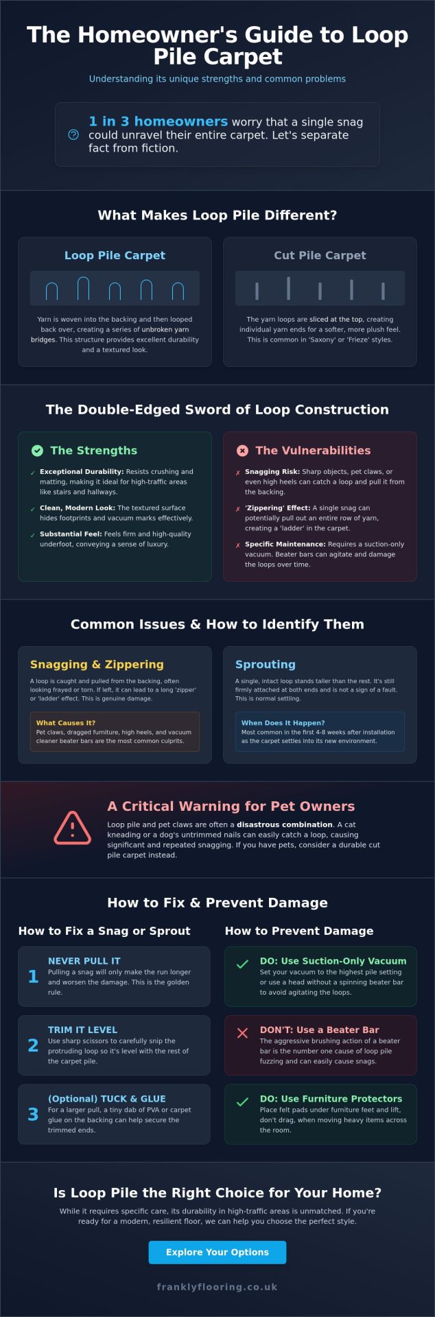 Loop Pile Carpet Problems: A Frank Guide to Fixes and Prevention