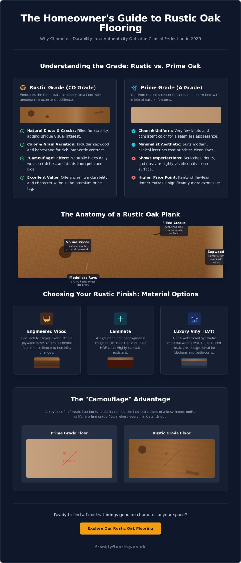 Rustic Oak Flooring: A Frank Guide to Style, Grades, and Durability (2026)