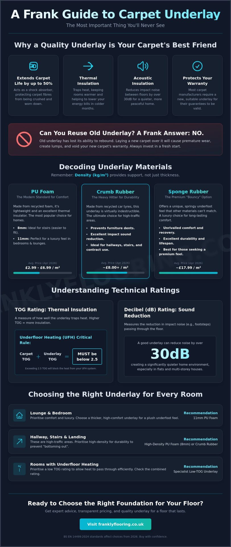 The Frank Carpet Underlay Guide: Why What’s Underneath Matters in 2026