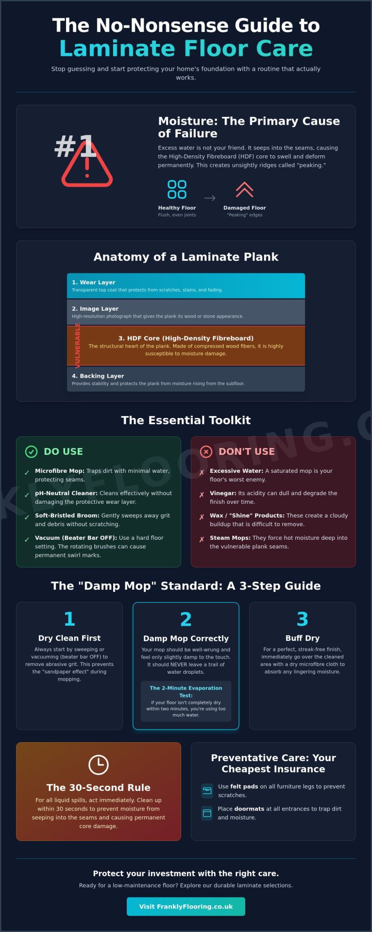 Laminate Flooring Cleaning Guide: The Frank Way to Lasting Shine