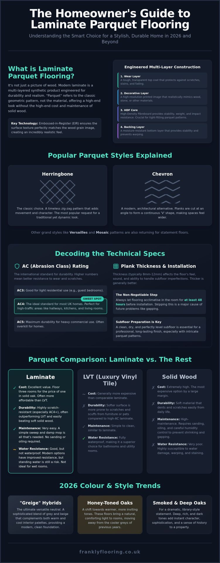 Laminate Parquet Flooring: The Frank 2026 Guide to Style and Value
