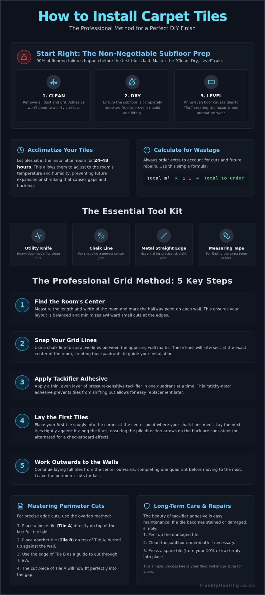 How to Install Carpet Tiles: A Frank DIY Guide for 2026