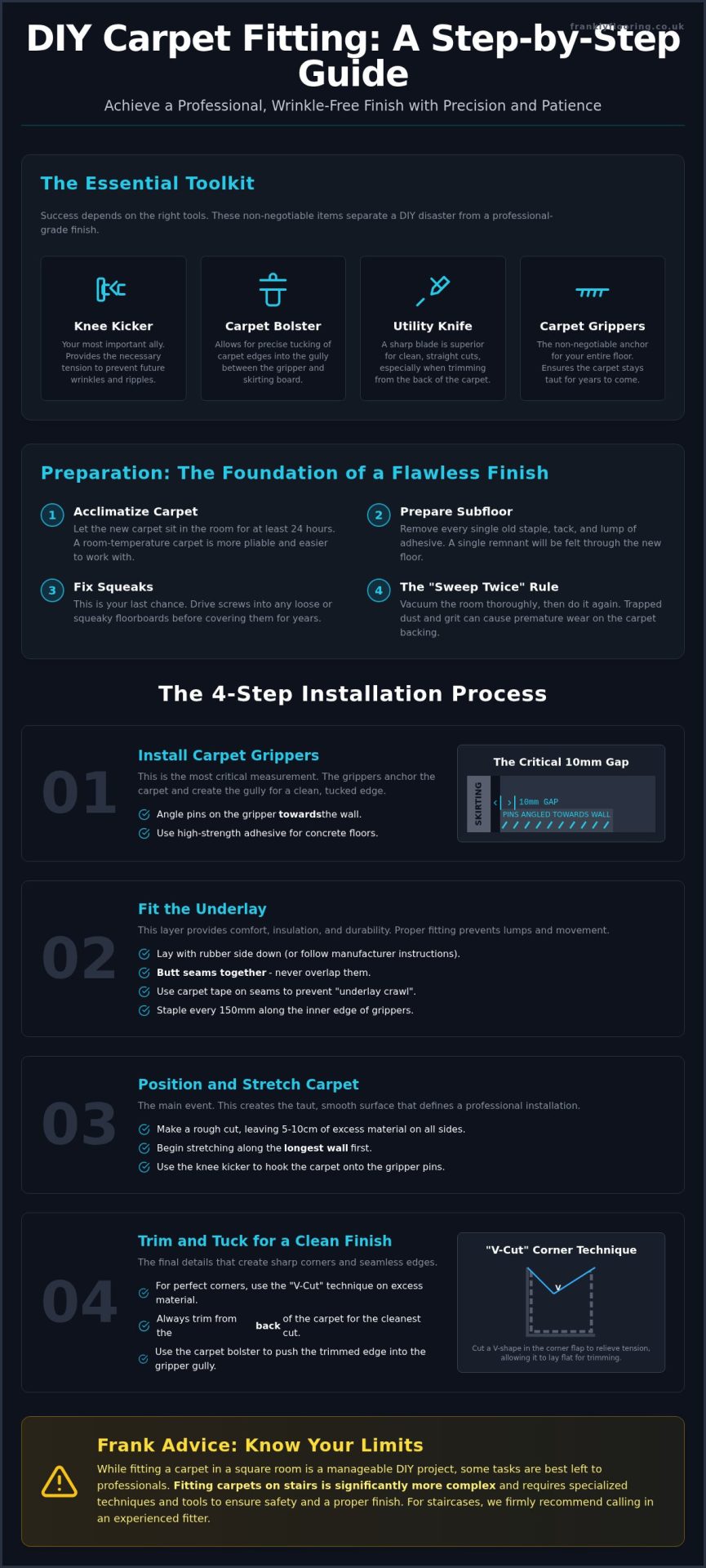 How to Fit a Carpet Yourself: The Frank DIY Guide for 2026