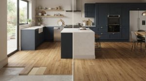 Kitchen Cabinets on LVT: When to Install Your Flooring