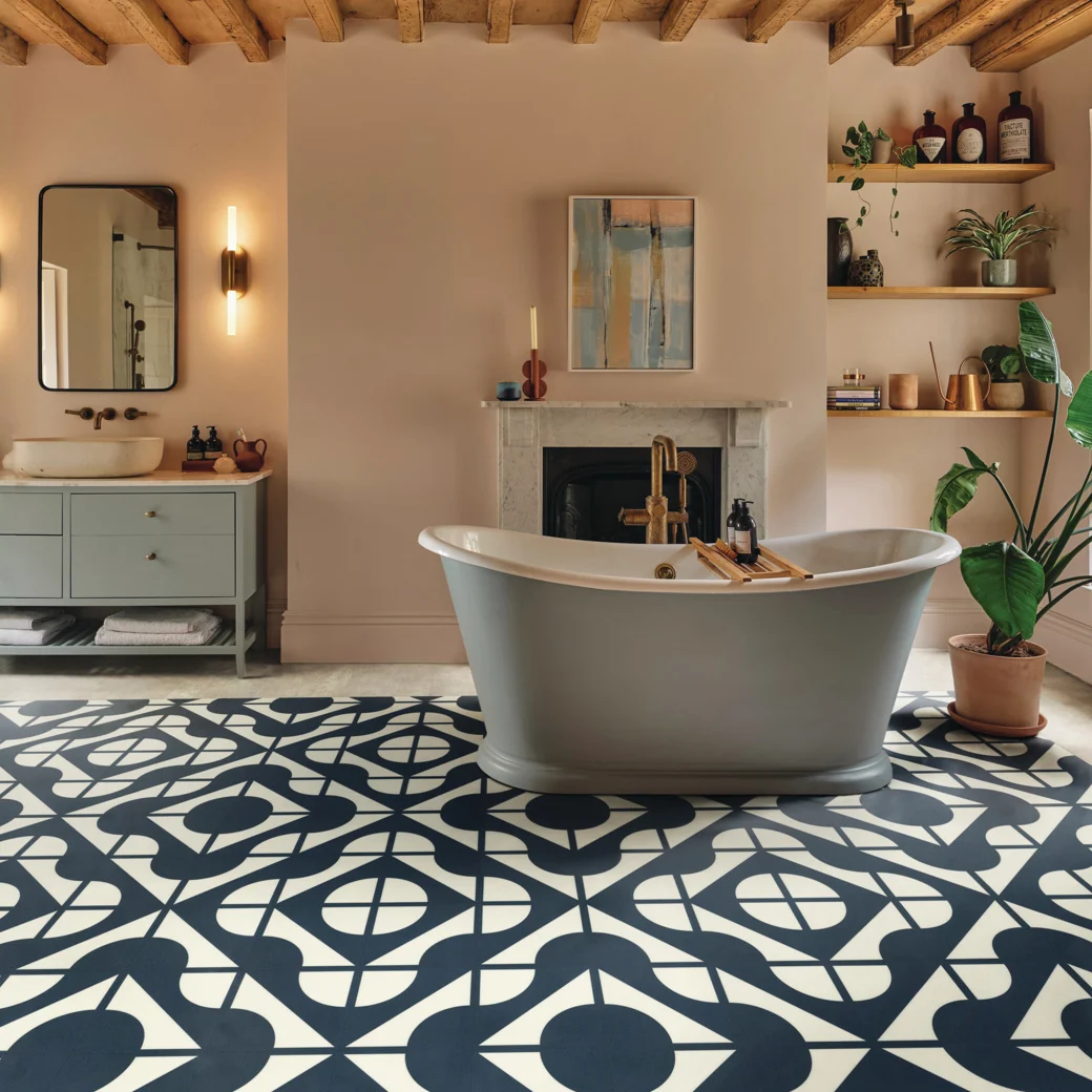 curio navy dove grey concrete st st bathroom ls cm